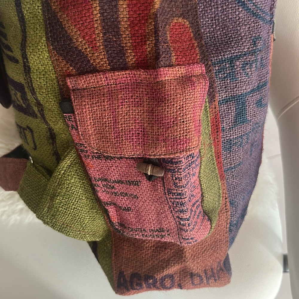 Dydaktik Up Cycled Boho Patchwork Backpack. - image 6